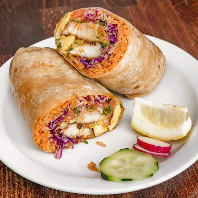 Grilled Baja Burrito.